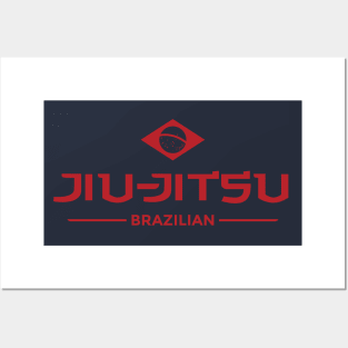 Brazilian Jiu-Jitsu with Flag Posters and Art